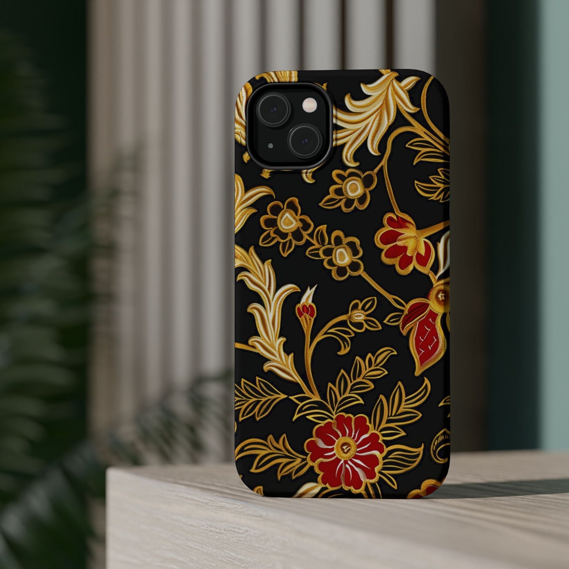 Floral Gold Vintage Phone Case – Magnetic Impact - Resistant - DIGITAL X