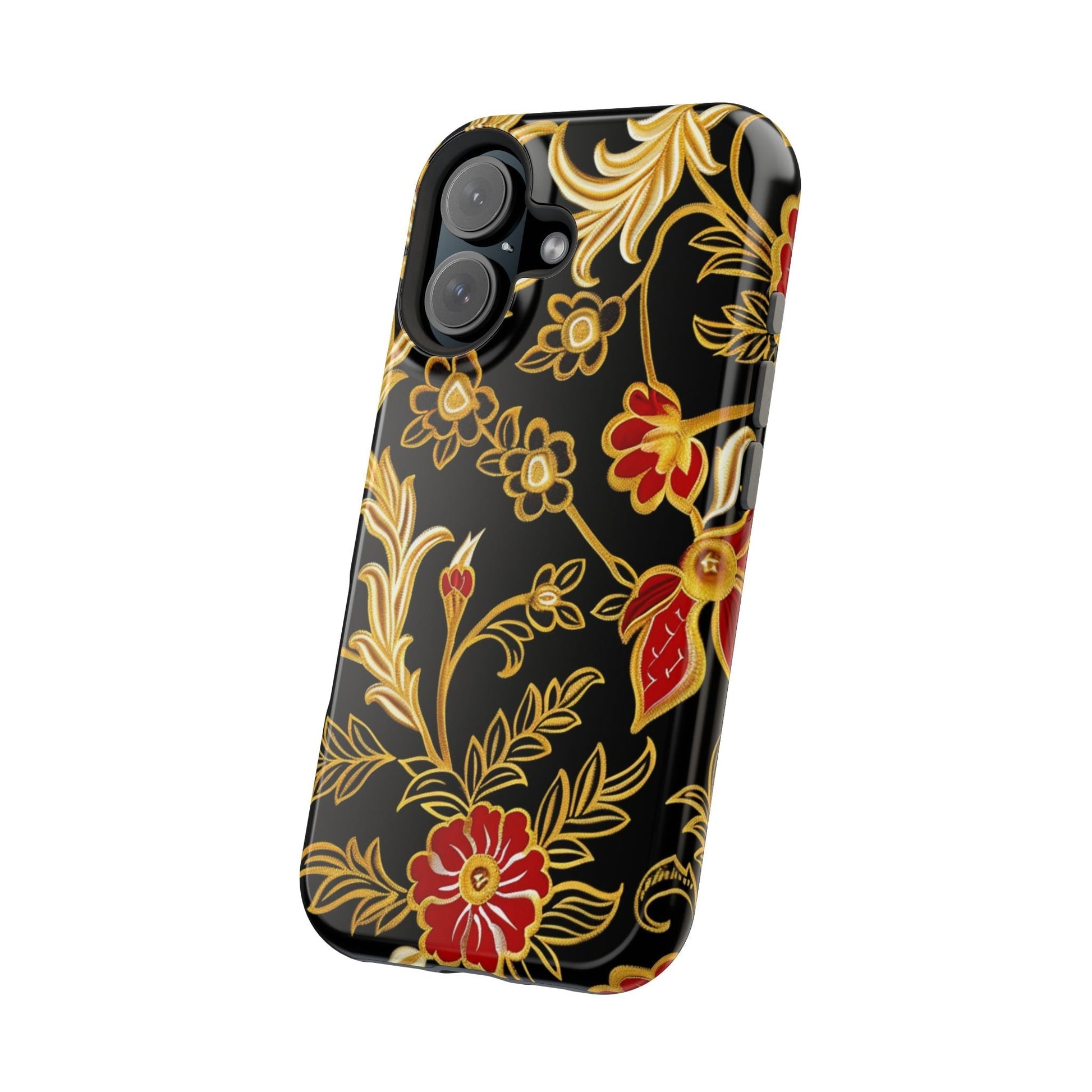 Floral Gold Vintage Phone Case – Magnetic Impact - Resistant - DIGITAL X