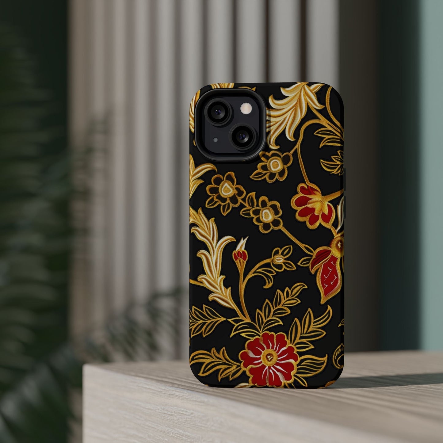 Floral Gold Vintage Phone Case – Magnetic Impact - Resistant - DIGITAL X