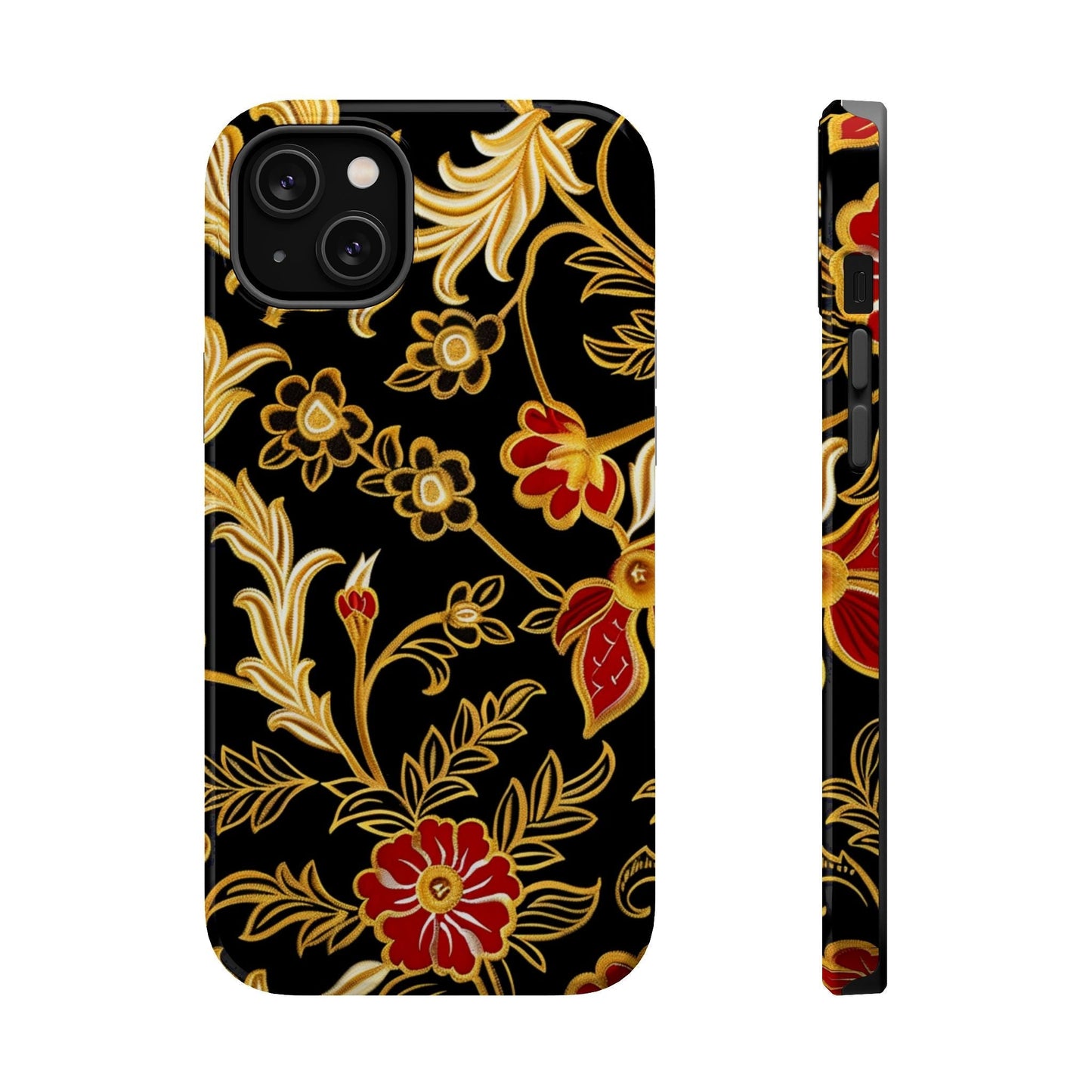 Floral Gold Vintage Phone Case – Magnetic Impact - Resistant - DIGITAL X