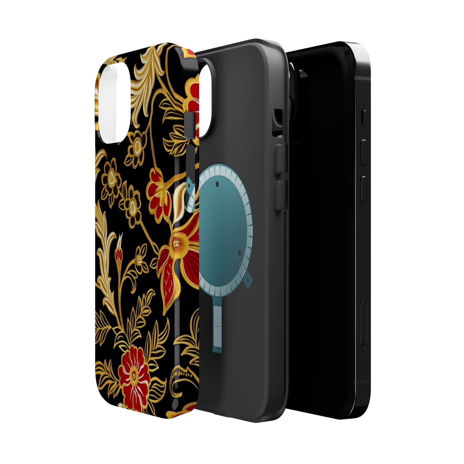 Floral Gold Vintage Phone Case – Magnetic Impact - Resistant - DIGITAL X