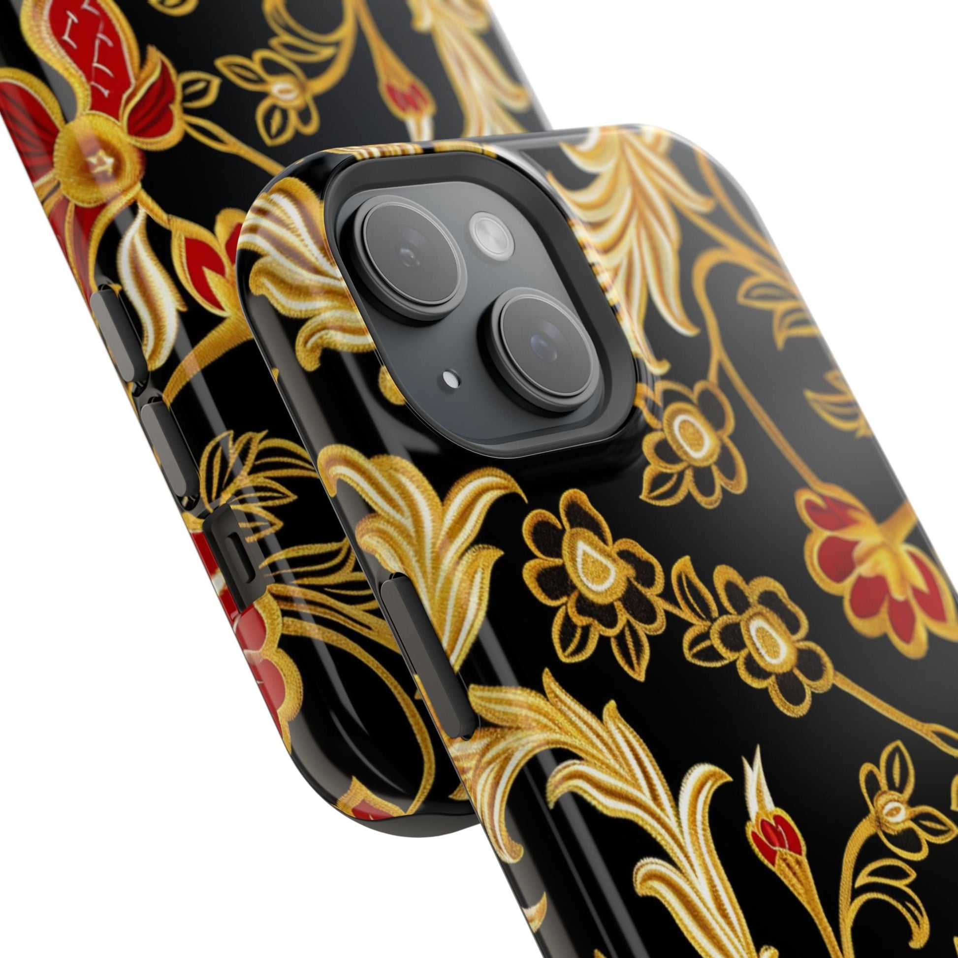 Floral Gold Vintage Phone Case – Magnetic Impact - Resistant - DIGITAL X