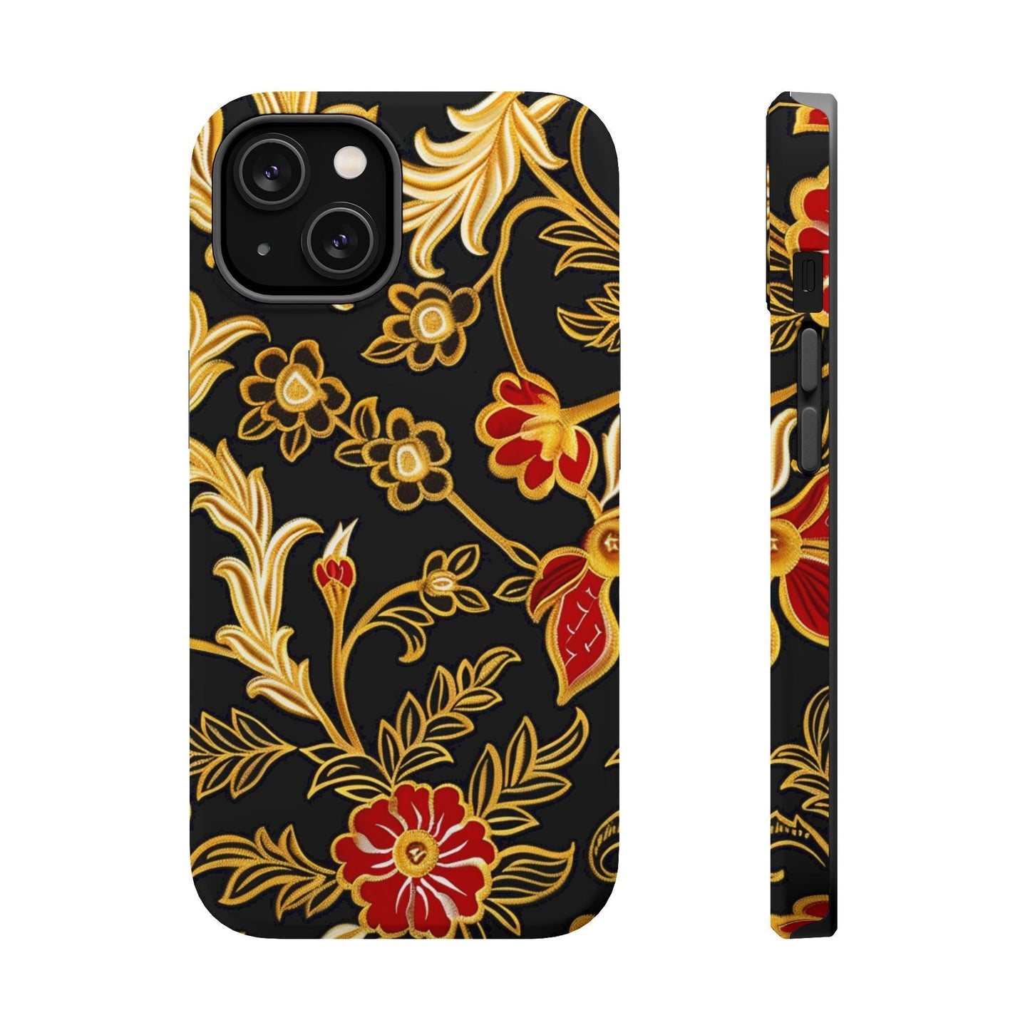 Floral Gold Vintage Phone Case – Magnetic Impact - Resistant - DIGITAL X