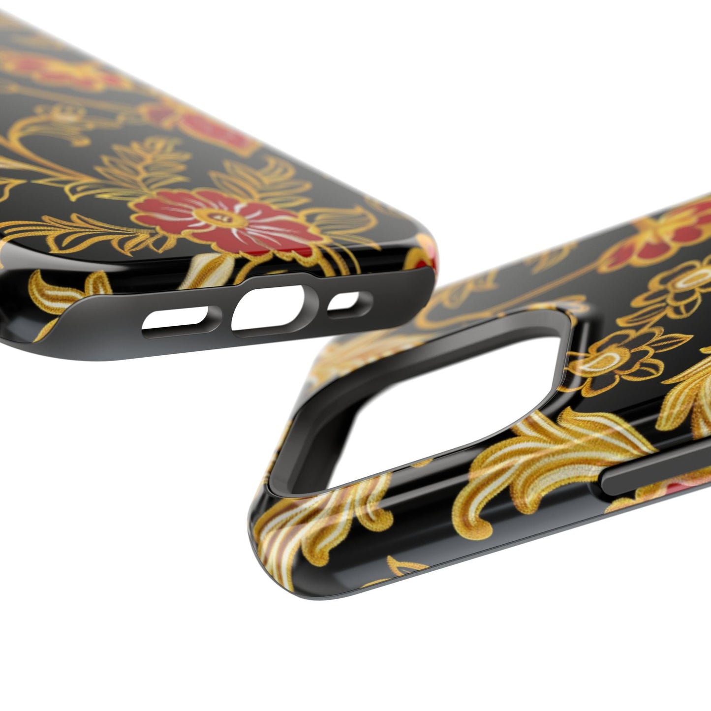 Floral Gold Vintage Phone Case – Magnetic Impact - Resistant - DIGITAL X