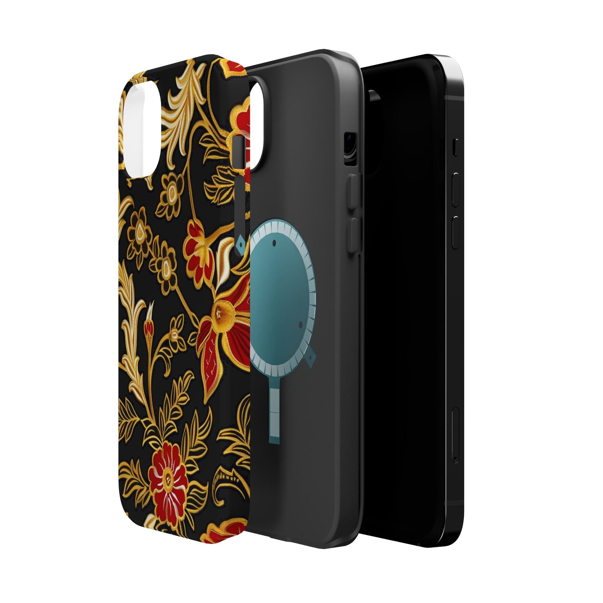 Floral Gold Vintage Phone Case – Magnetic Impact - Resistant - DIGITAL X