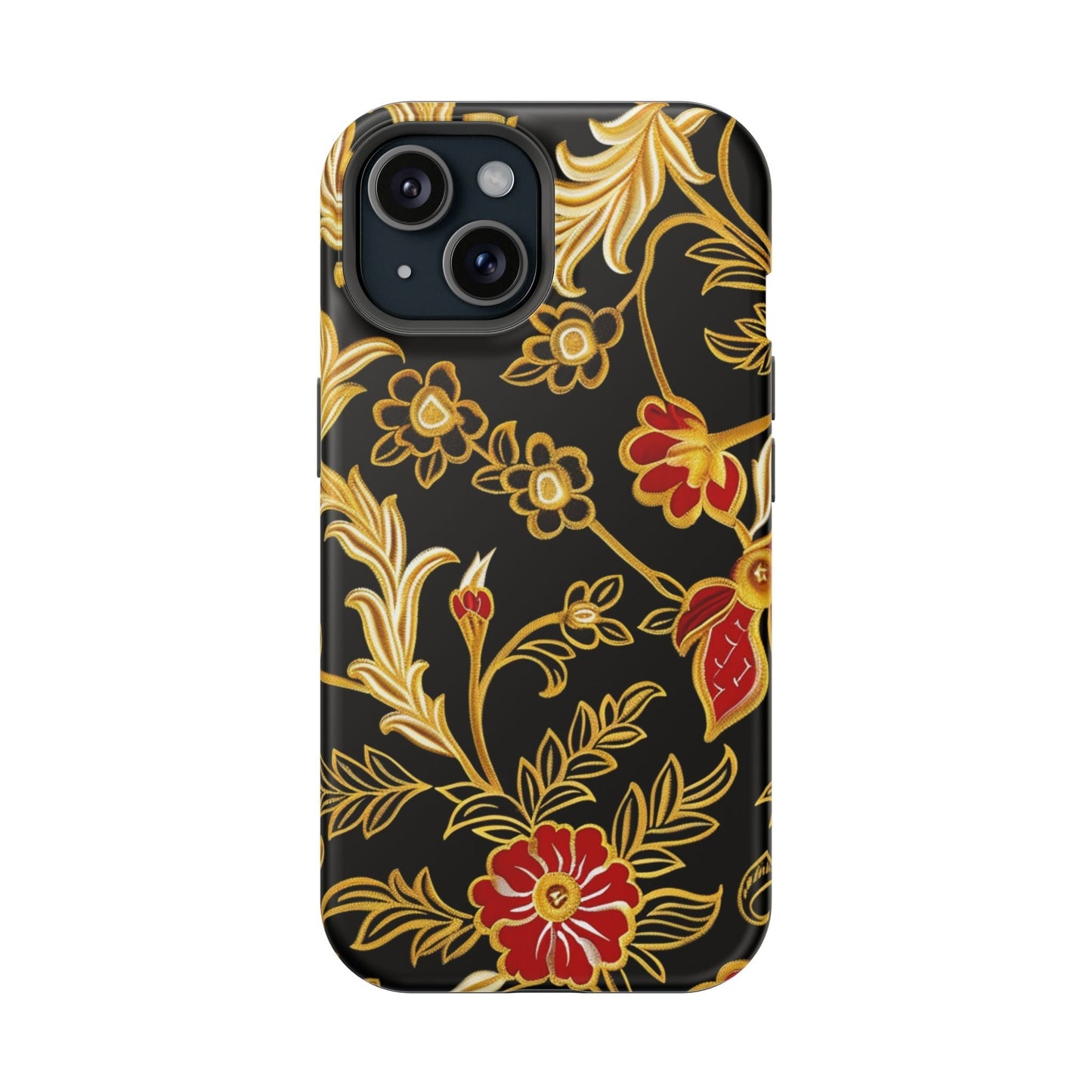 Floral Gold Vintage Phone Case – Magnetic Impact - Resistant - DIGITAL X