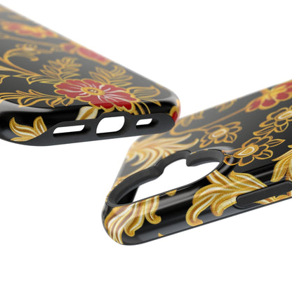 Floral Gold Vintage Phone Case – Magnetic Impact - Resistant - DIGITAL X