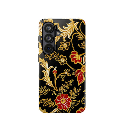 Floral Gold Vintage Phone Case – Magnetic Impact - Resistant - DIGITAL X
