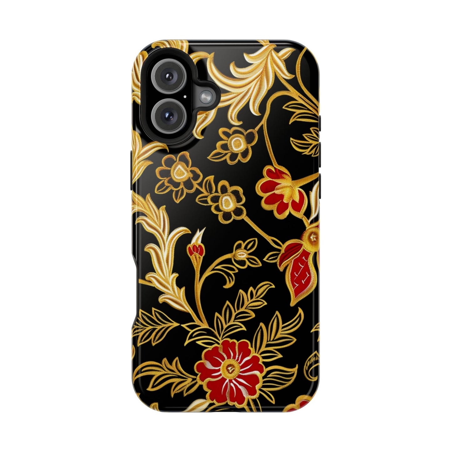 Floral Gold Vintage Phone Case – Magnetic Impact - Resistant - DIGITAL X