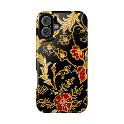 Floral Gold Vintage Phone Case – Magnetic Impact - Resistant - DIGITAL X