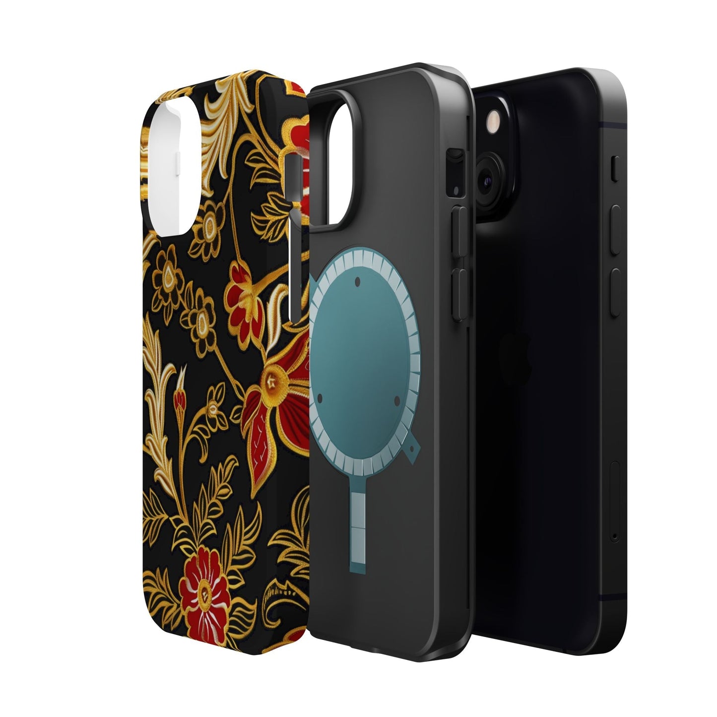 Floral Gold Vintage Phone Case – Magnetic Impact - Resistant - DIGITAL X