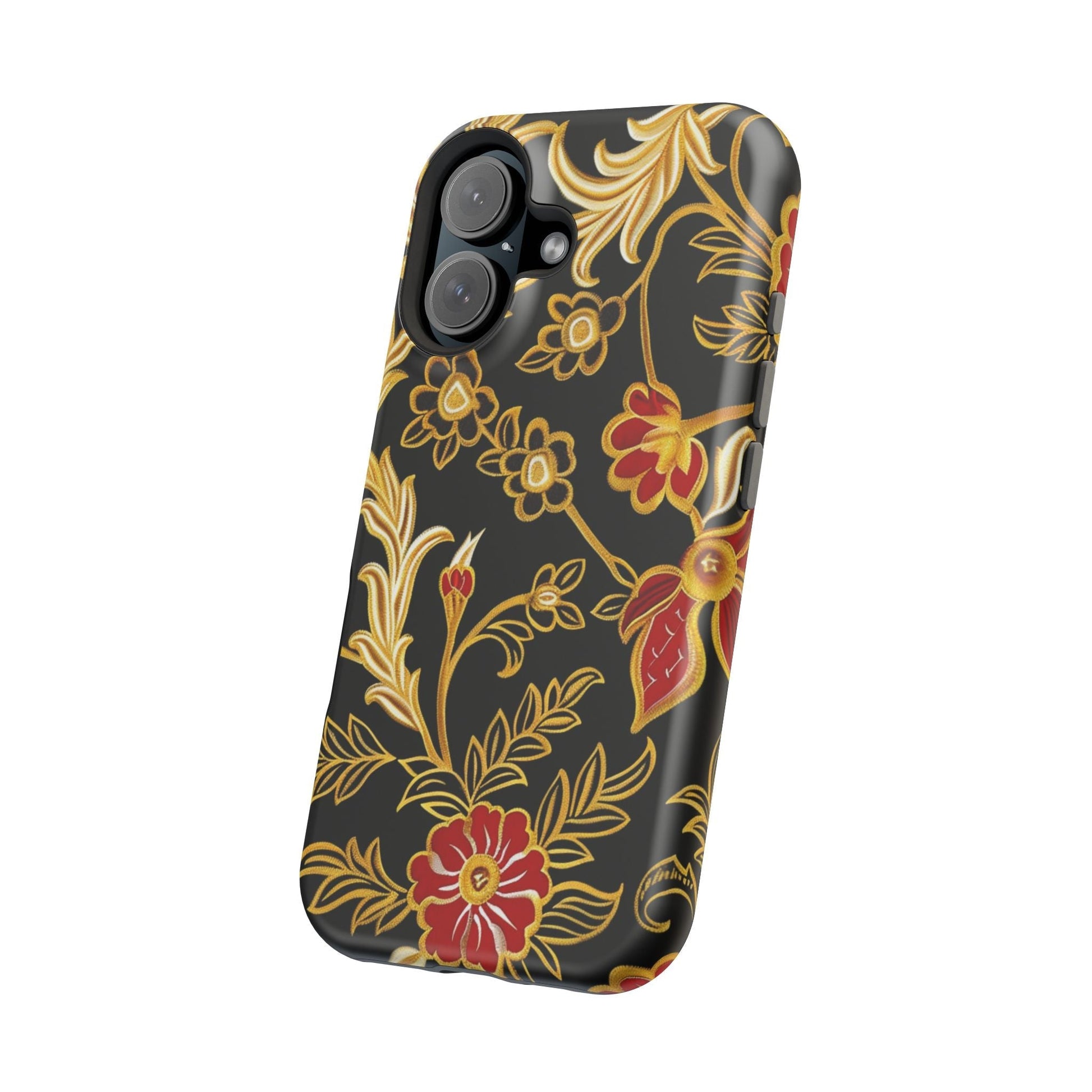 Floral Gold Vintage Phone Case – Magnetic Impact - Resistant - DIGITAL X
