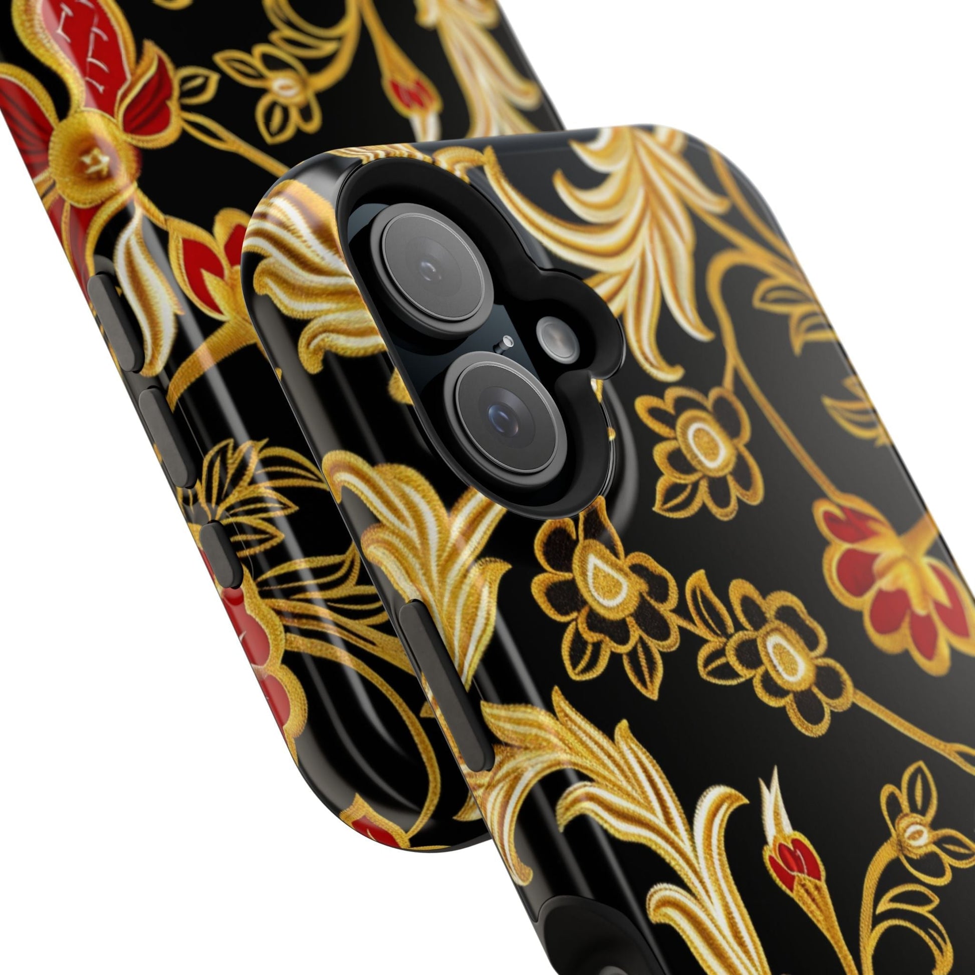 Floral Gold Vintage Phone Case – Magnetic Impact - Resistant - DIGITAL X