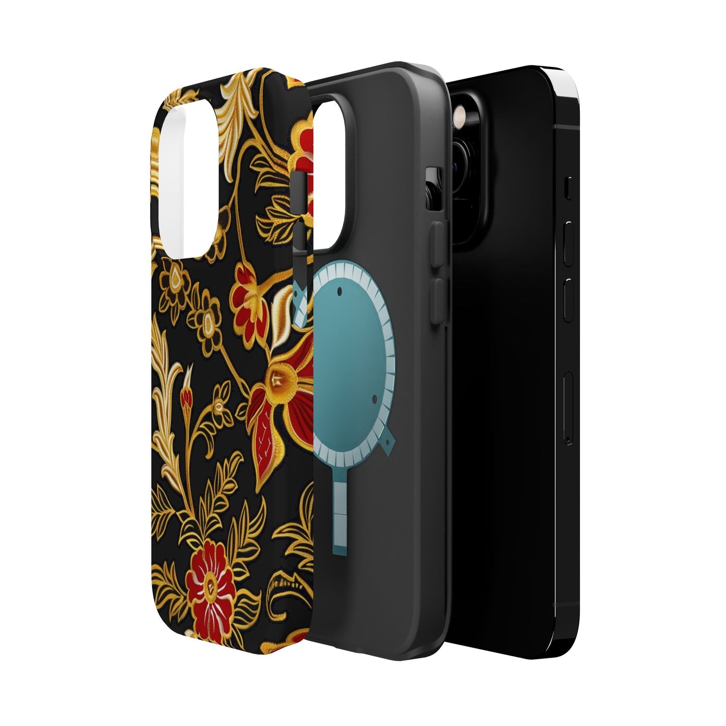 Floral Gold Vintage Phone Case – Magnetic Impact - Resistant - DIGITAL X