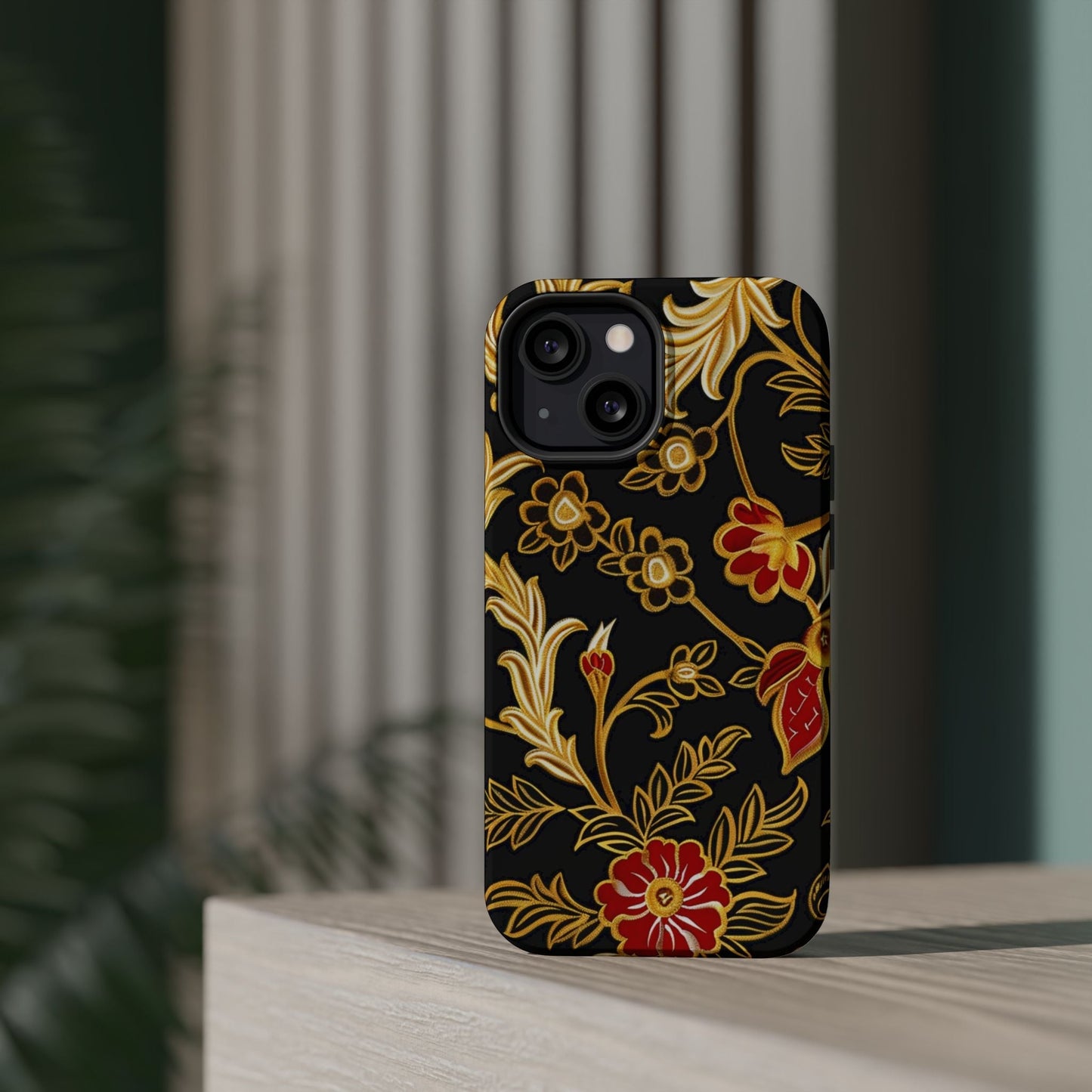 Floral Gold Vintage Phone Case – Magnetic Impact - Resistant - DIGITAL X