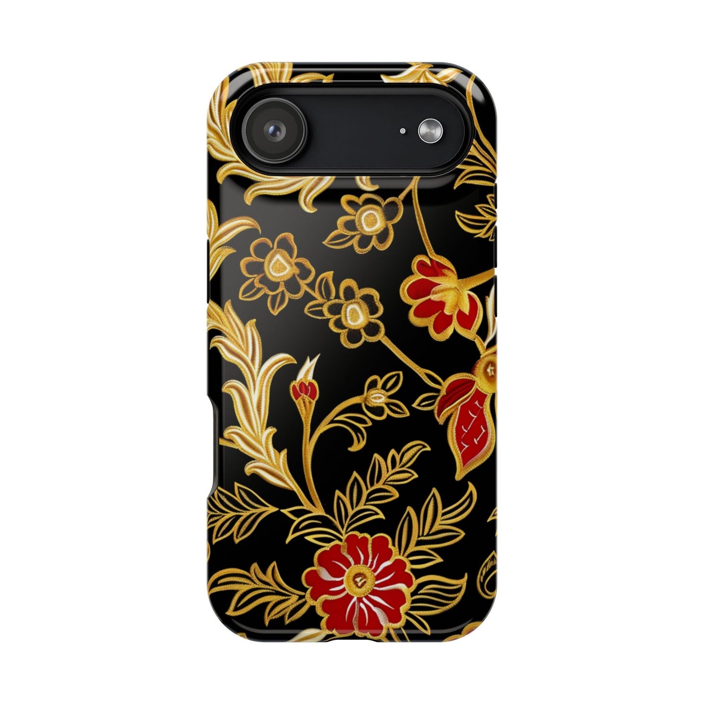 Floral Gold Vintage Phone Case – Magnetic Impact - Resistant - DIGITAL X
