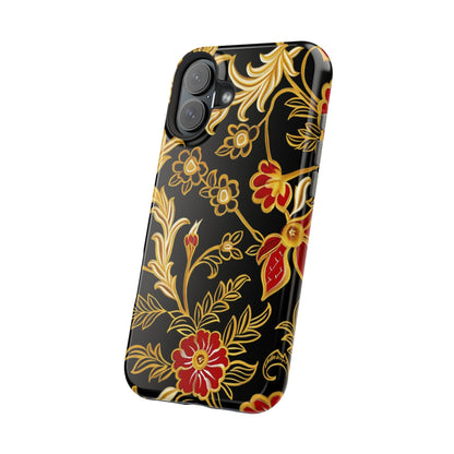 Floral Gold Vintage Phone Case – Magnetic Impact - Resistant - DIGITAL X