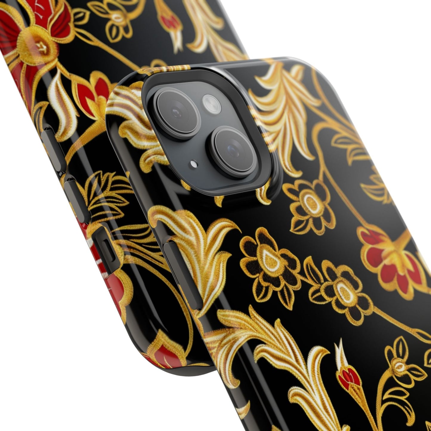 Floral Gold Vintage Phone Case – Magnetic Impact - Resistant - DIGITAL X
