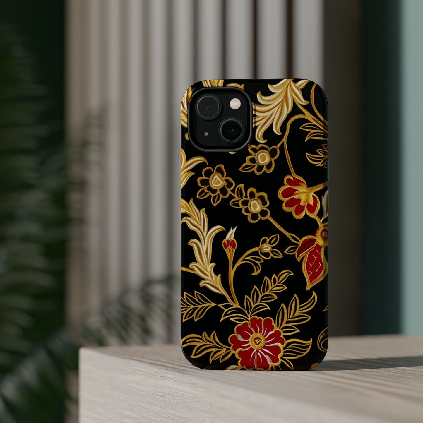 Floral Gold Vintage Phone Case – Magnetic Impact - Resistant - DIGITAL X