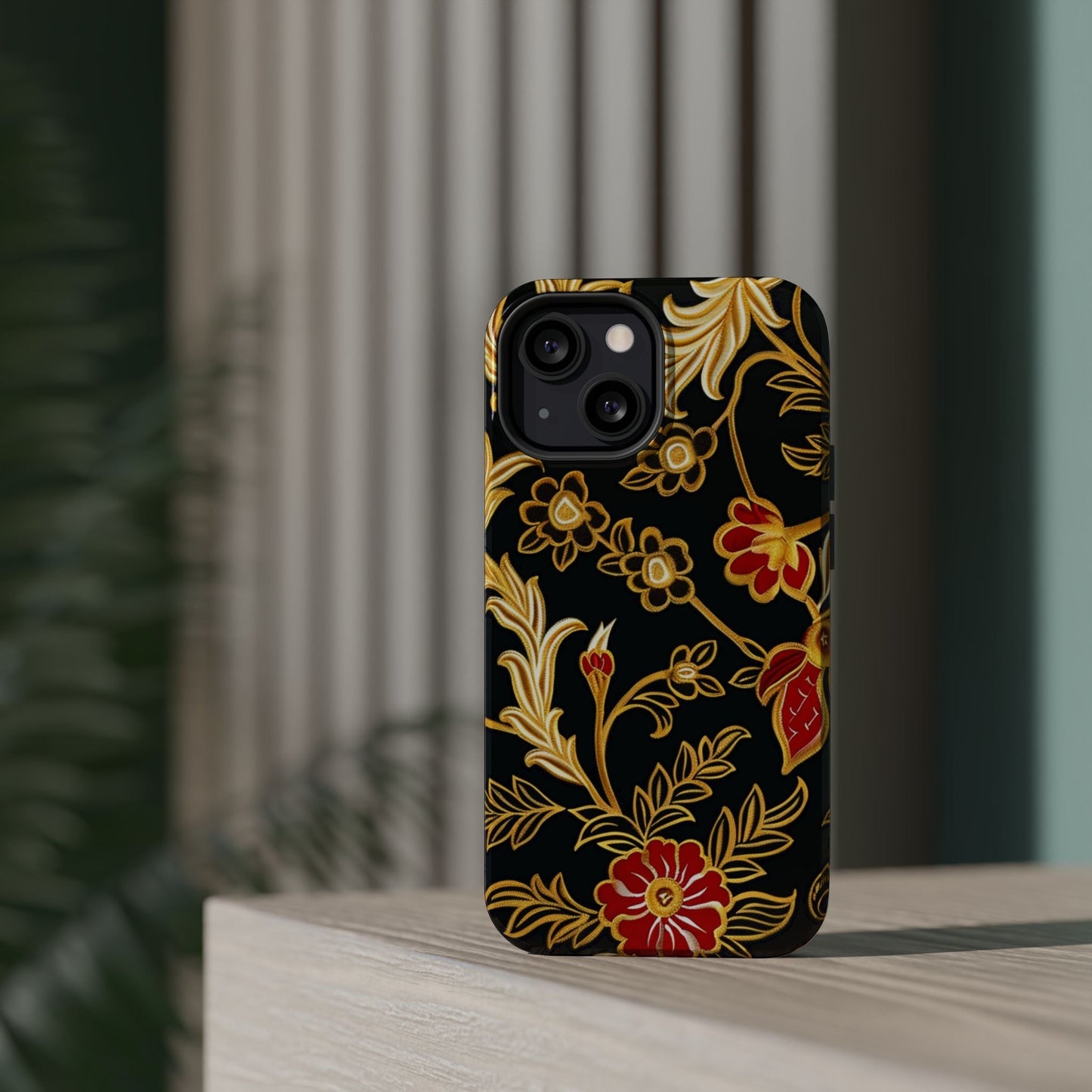 Floral Gold Vintage Phone Case – Magnetic Impact - Resistant - DIGITAL X