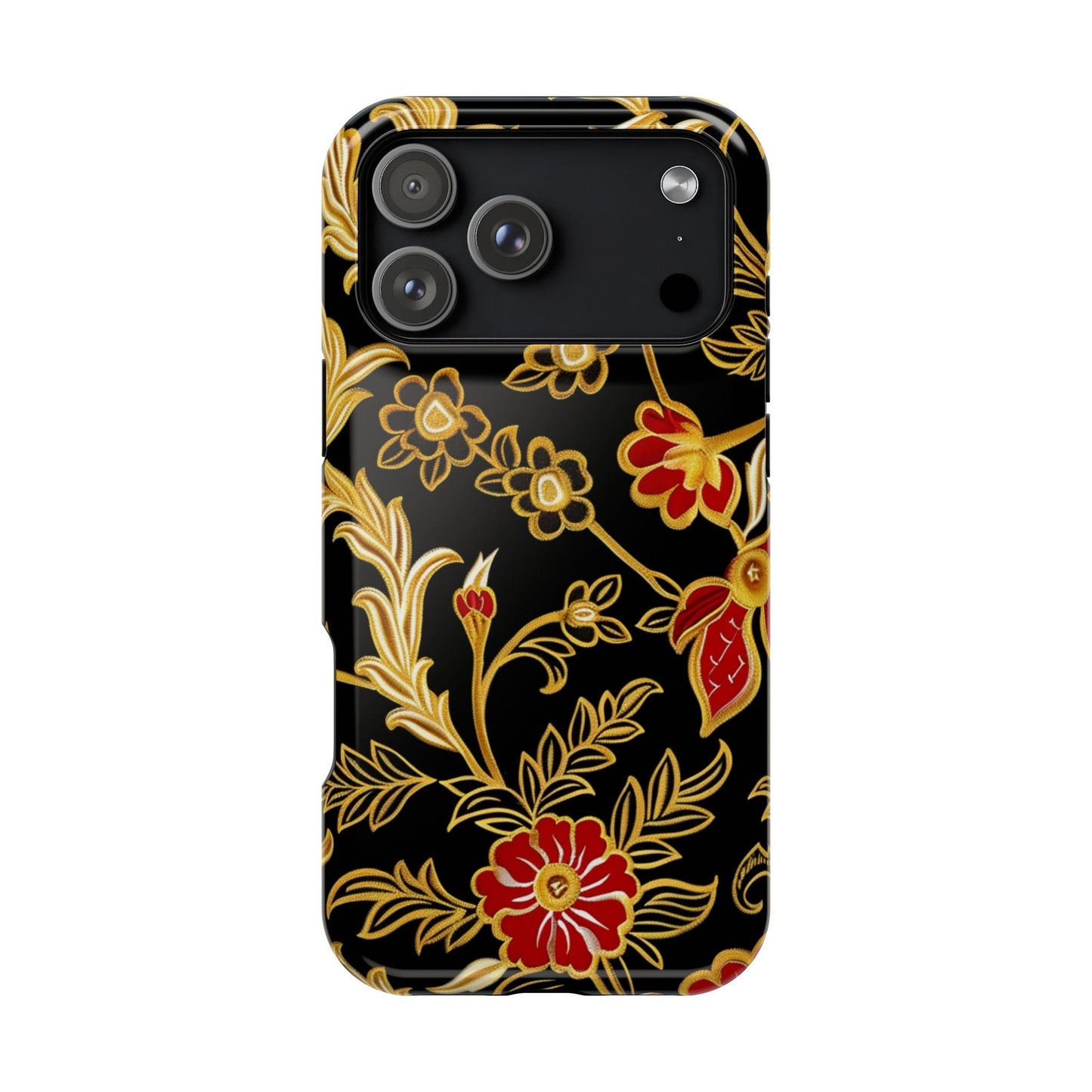 Floral Gold Vintage Phone Case – Magnetic Impact - Resistant - DIGITAL X