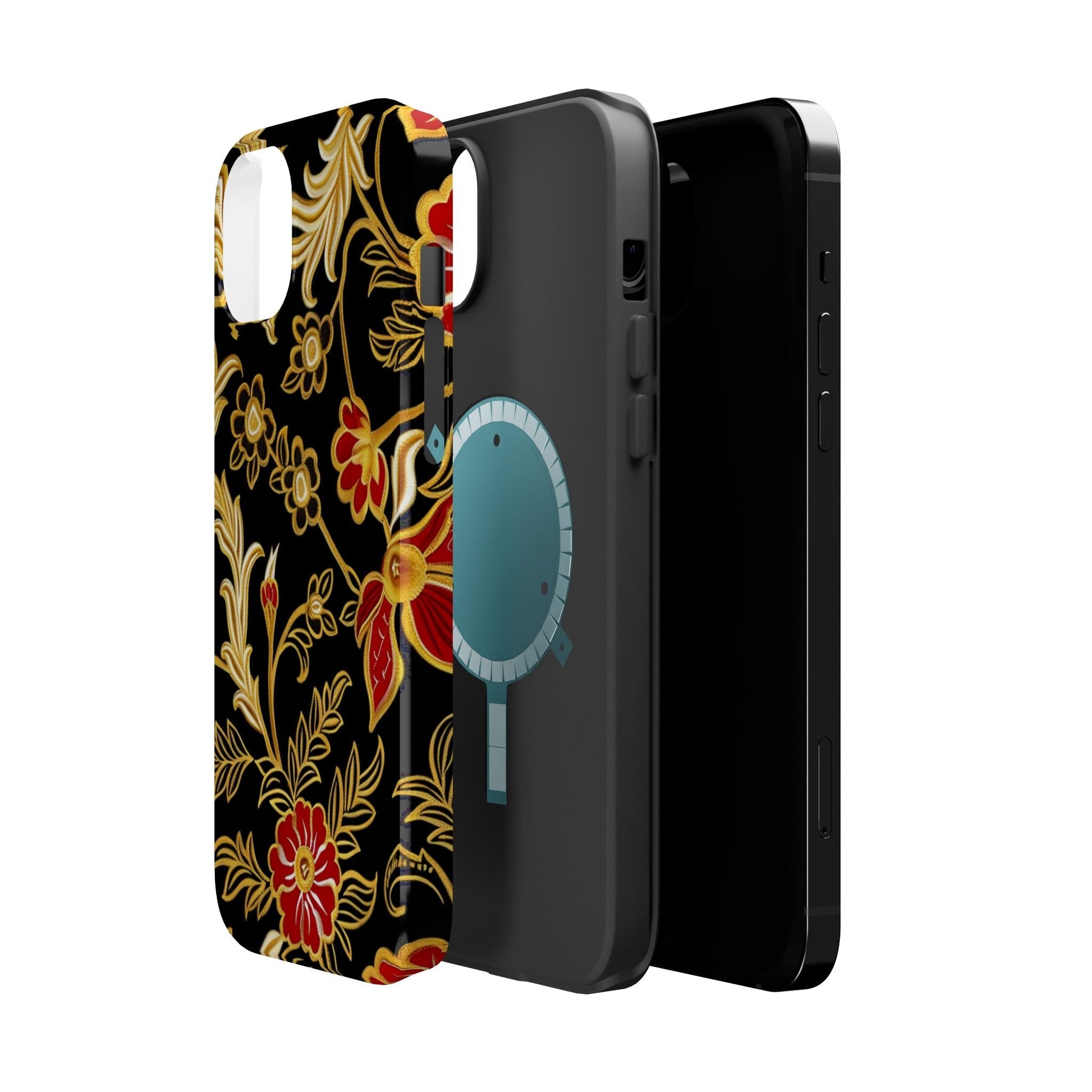 Floral Gold Vintage Phone Case – Magnetic Impact - Resistant - DIGITAL X