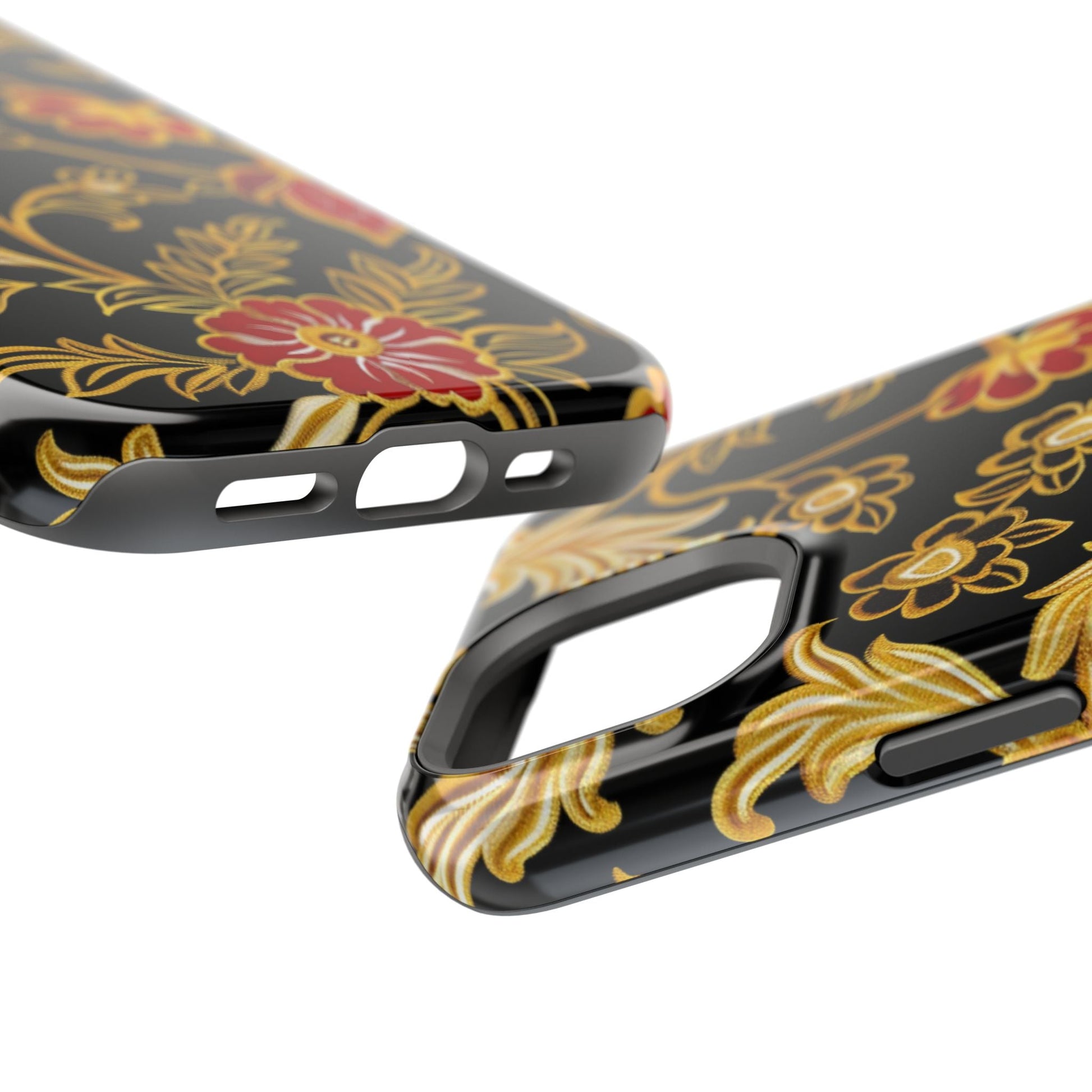 Floral Gold Vintage Phone Case – Magnetic Impact - Resistant - DIGITAL X