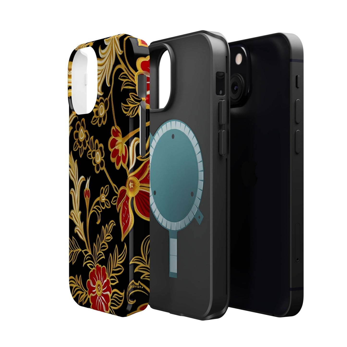 Floral Gold Vintage Phone Case – Magnetic Impact - Resistant - DIGITAL X