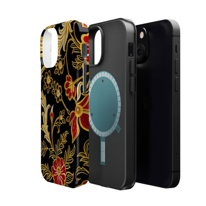 Floral Gold Vintage Phone Case – Magnetic Impact - Resistant - DIGITAL X