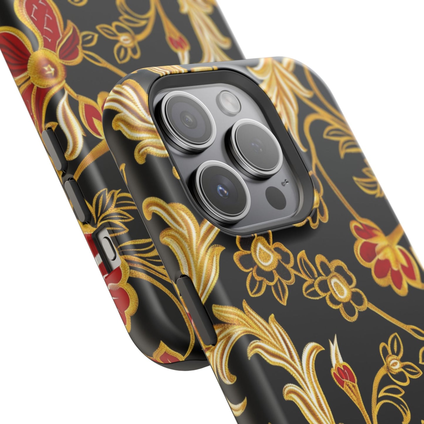 Floral Gold Vintage Phone Case – Magnetic Impact - Resistant - DIGITAL X