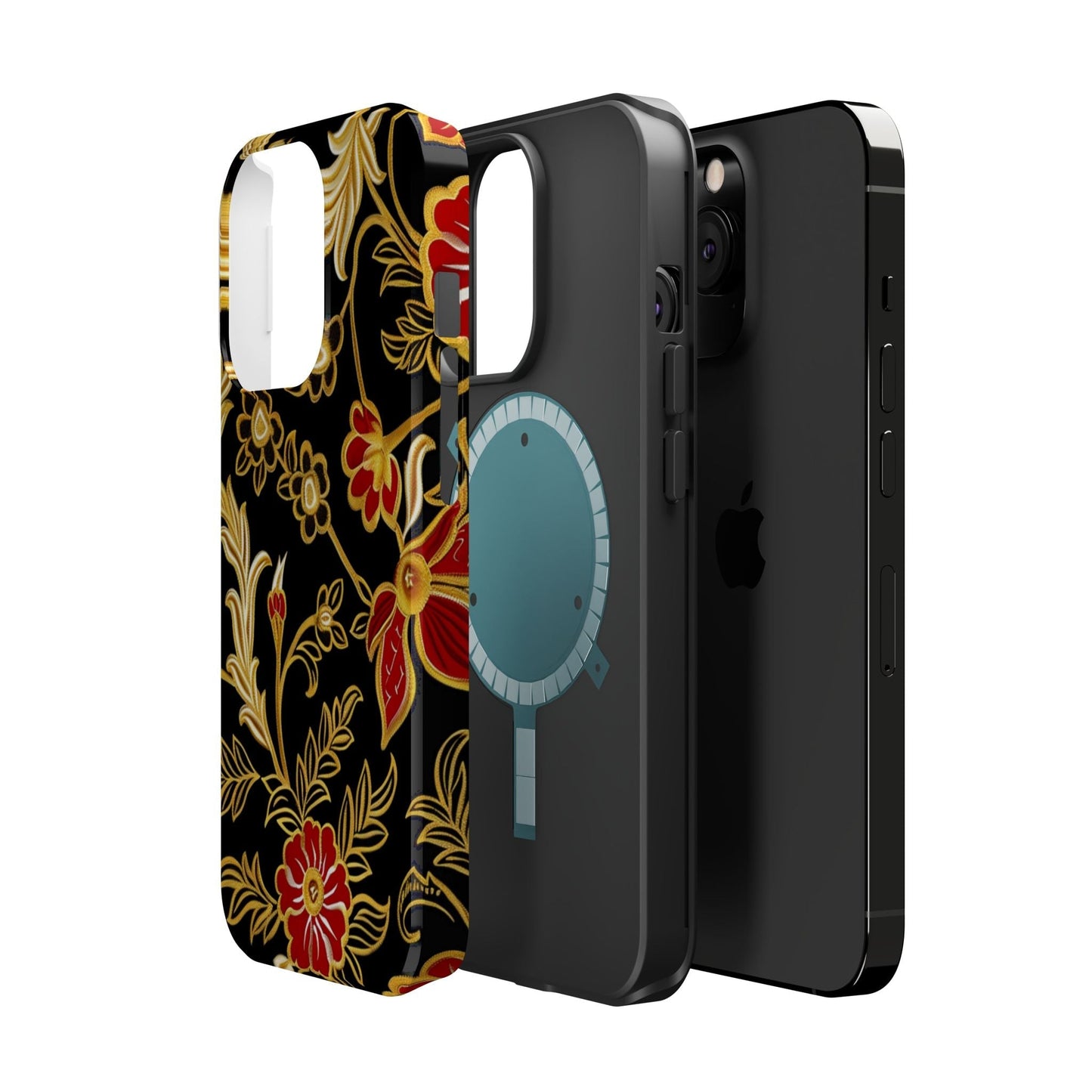 Floral Gold Vintage Phone Case – Magnetic Impact - Resistant - DIGITAL X
