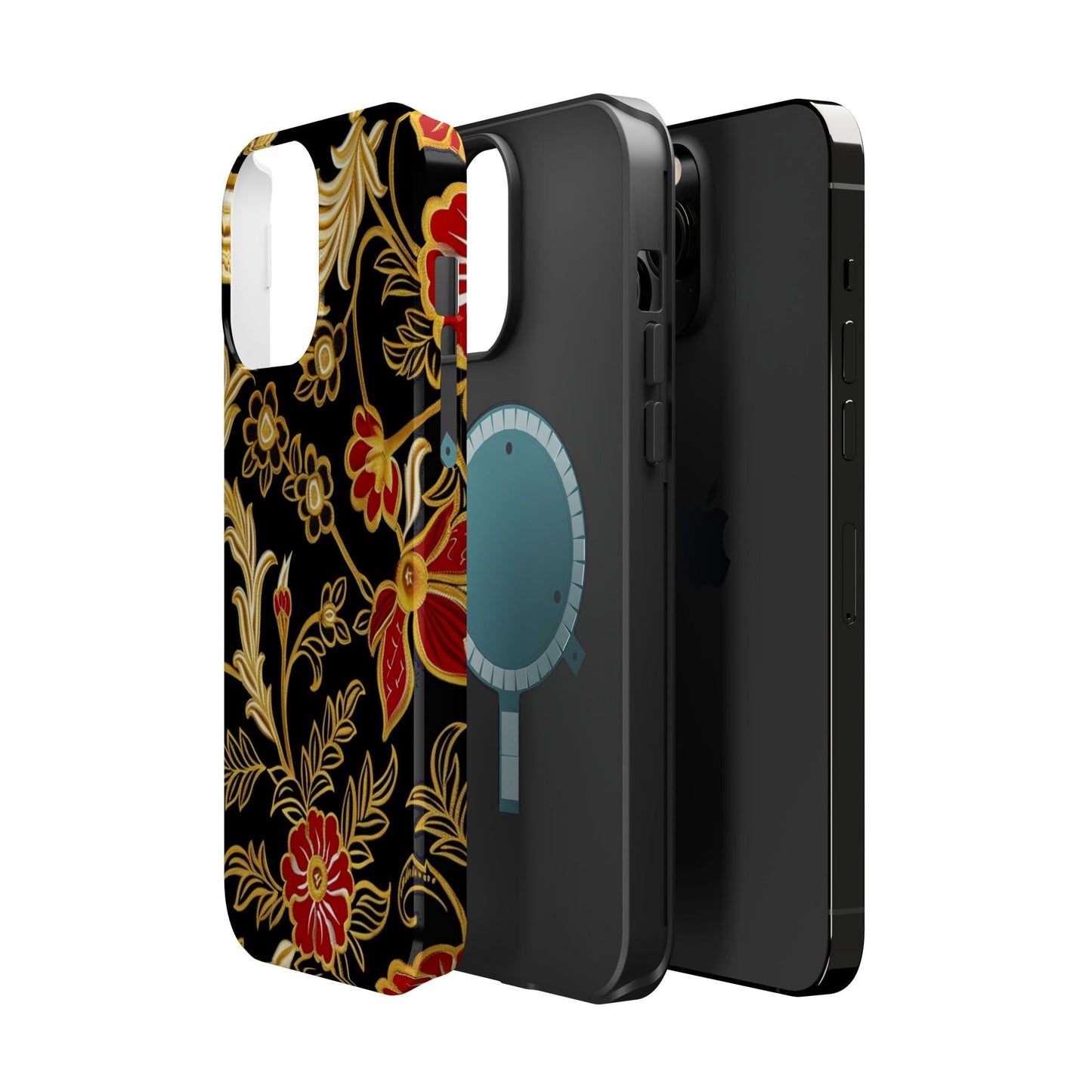 Floral Gold Vintage Phone Case – Magnetic Impact - Resistant - DIGITAL X