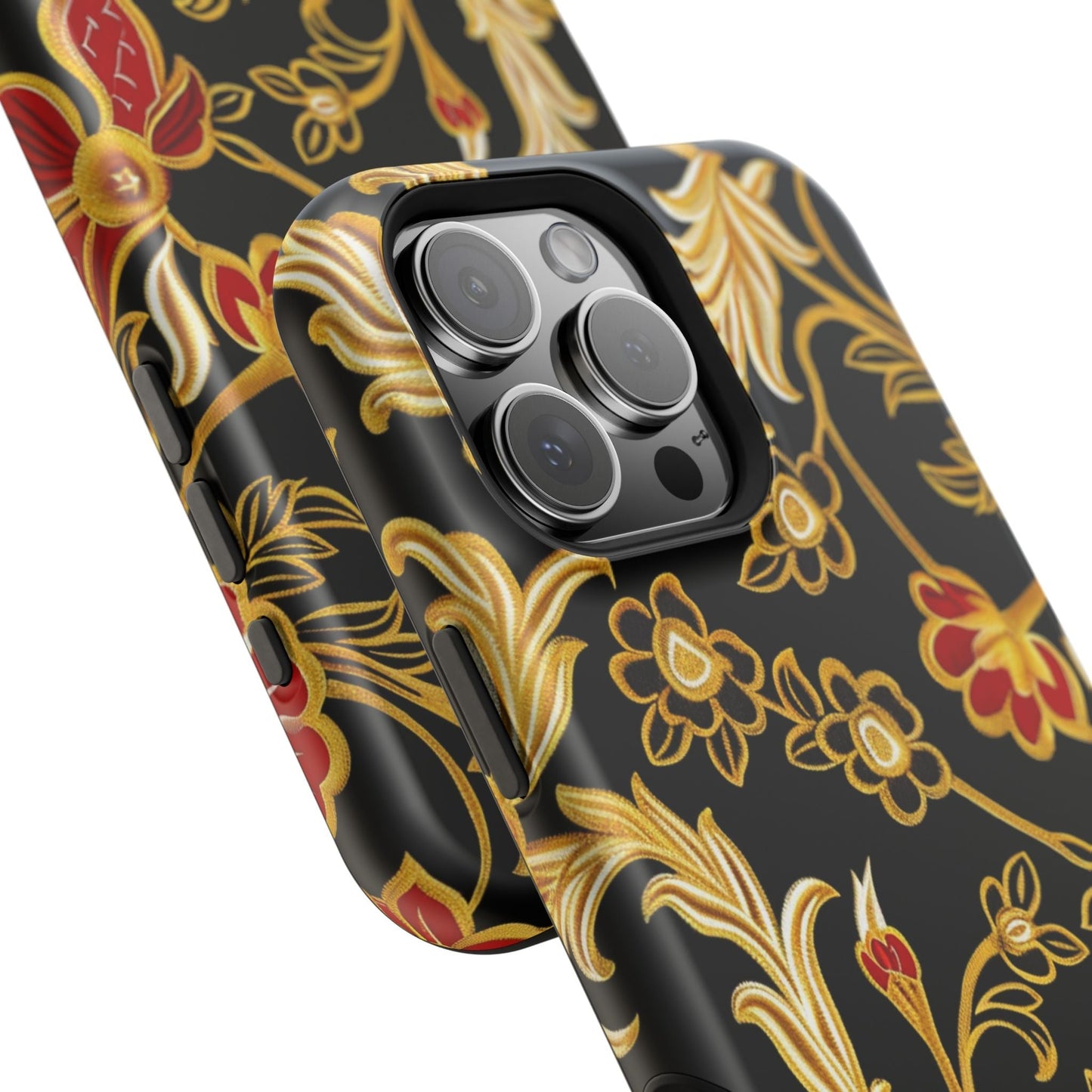 Floral Gold Vintage Phone Case – Magnetic Impact - Resistant - DIGITAL X