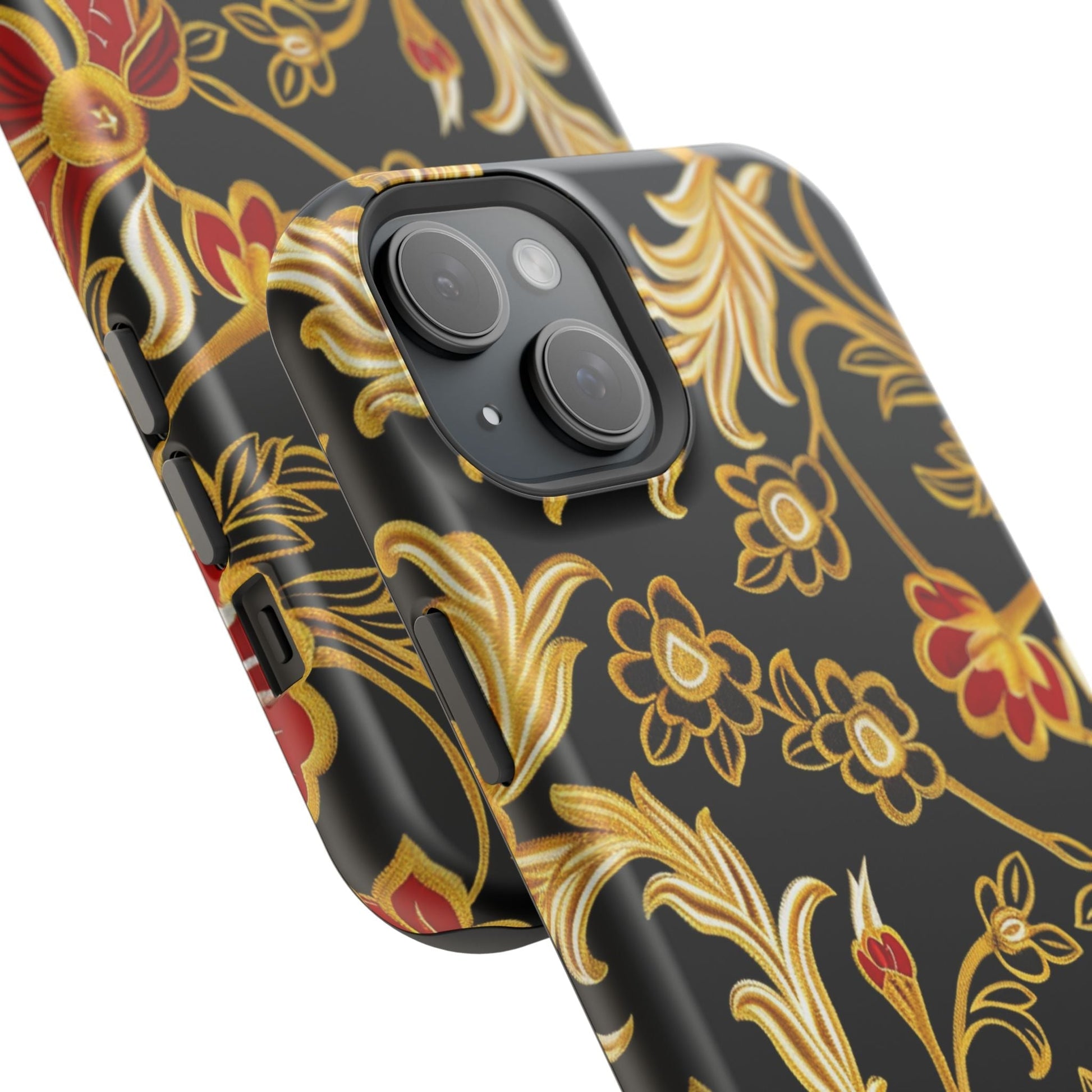 Floral Gold Vintage Phone Case – Magnetic Impact - Resistant - DIGITAL X