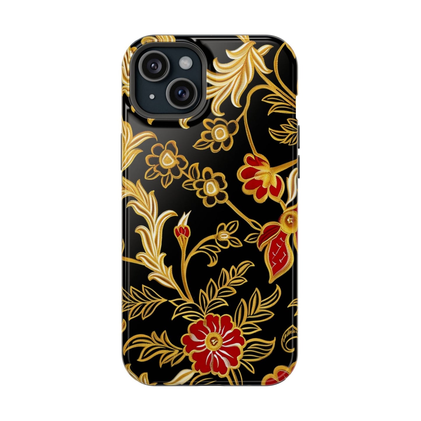 Floral Gold Vintage Phone Case – Magnetic Impact - Resistant - DIGITAL X