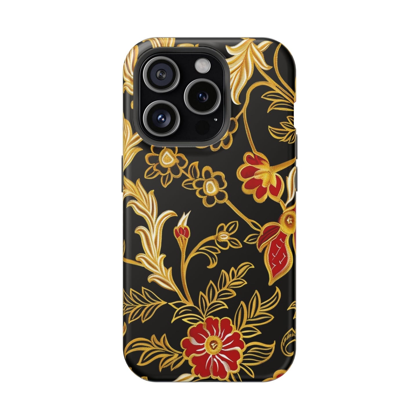 Floral Gold Vintage Phone Case – Magnetic Impact - Resistant - DIGITAL X