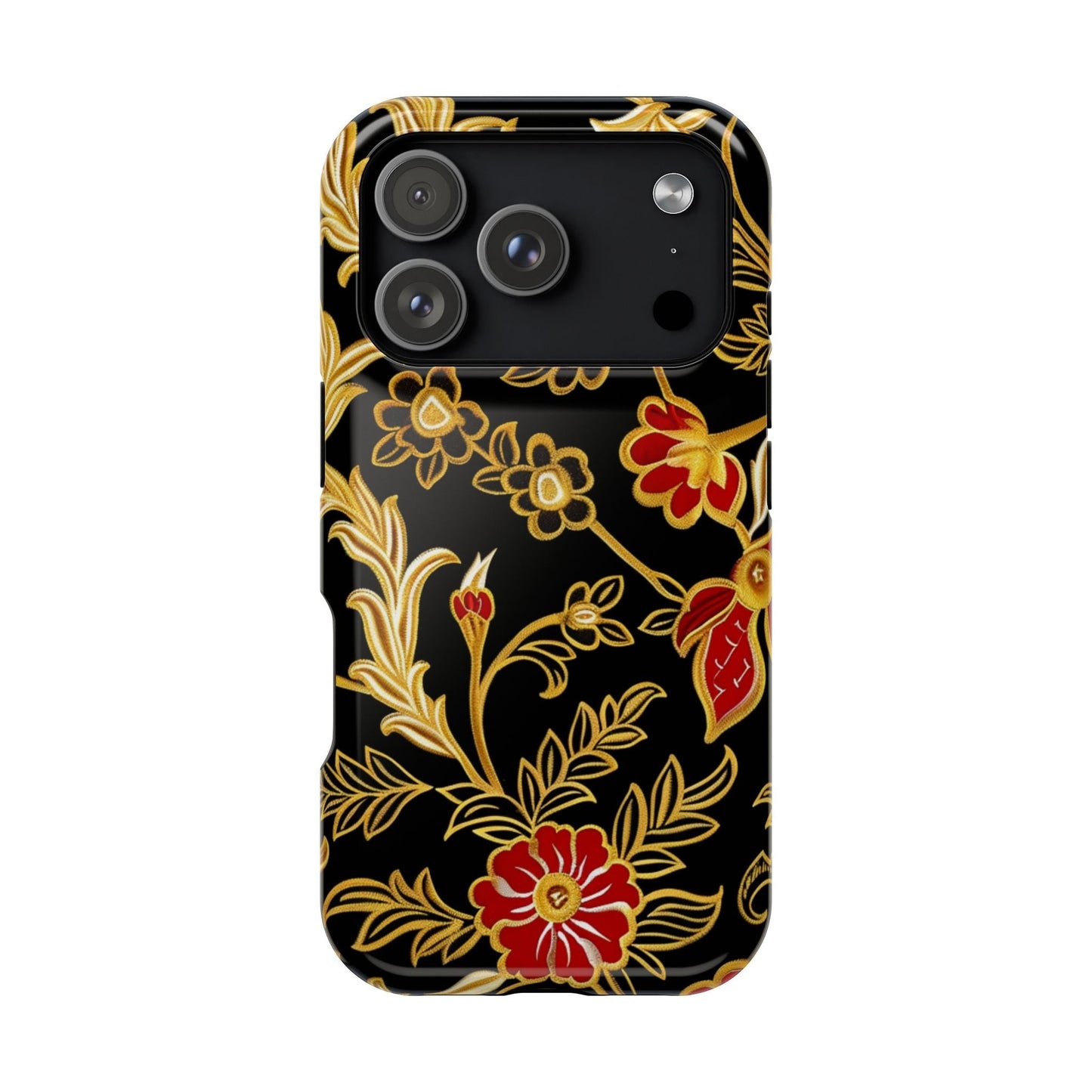 Floral Gold Vintage Phone Case – Magnetic Impact - Resistant - DIGITAL X