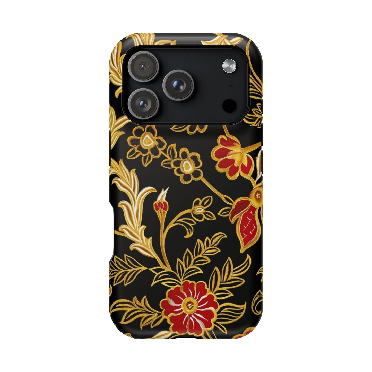 Floral Gold Vintage Phone Case – Magnetic Impact - Resistant - DIGITAL X