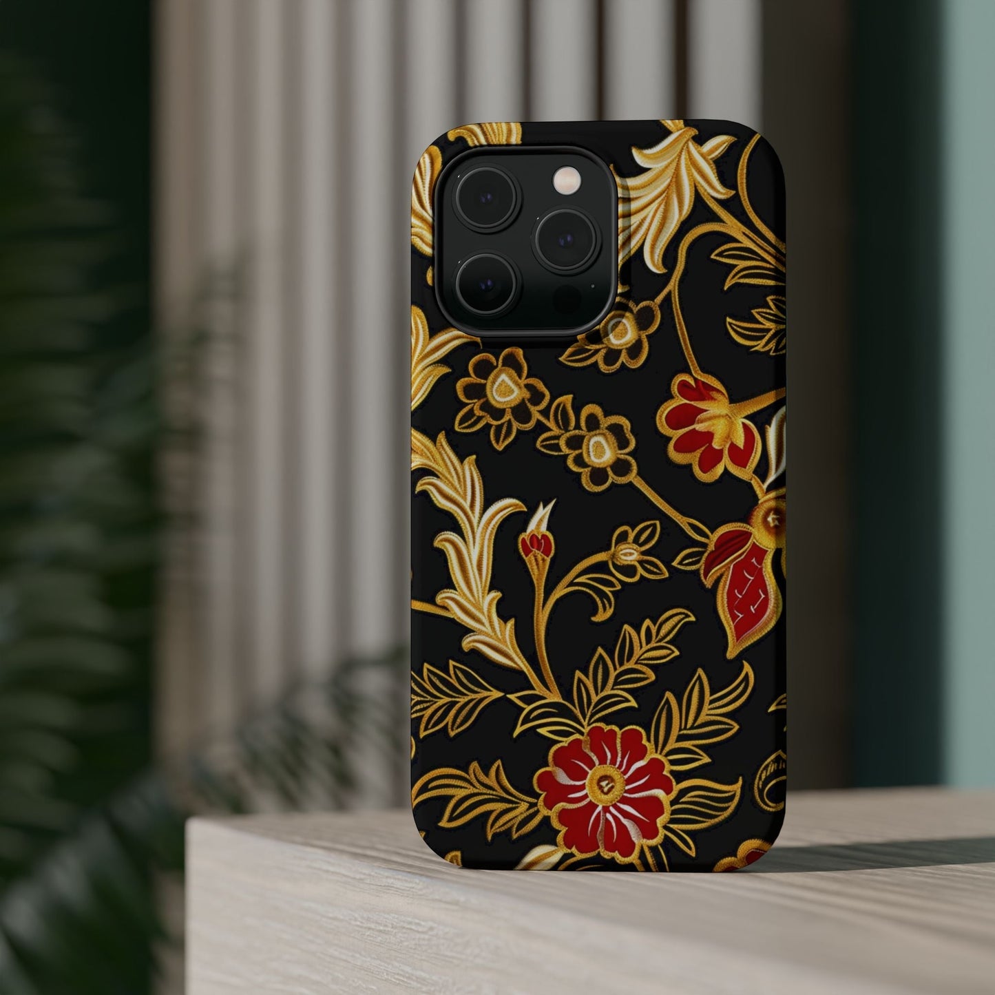 Floral Gold Vintage Phone Case – Magnetic Impact - Resistant - DIGITAL X