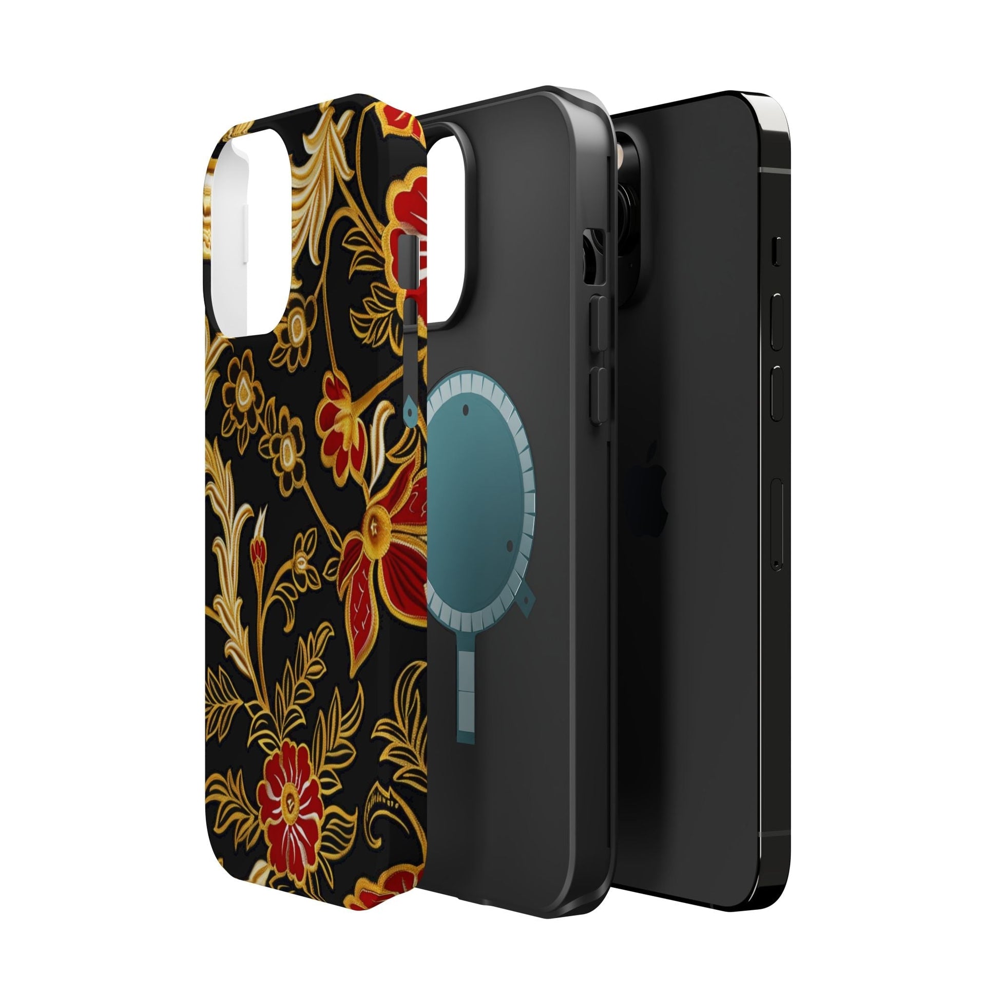 Floral Gold Vintage Phone Case – Magnetic Impact - Resistant - DIGITAL X