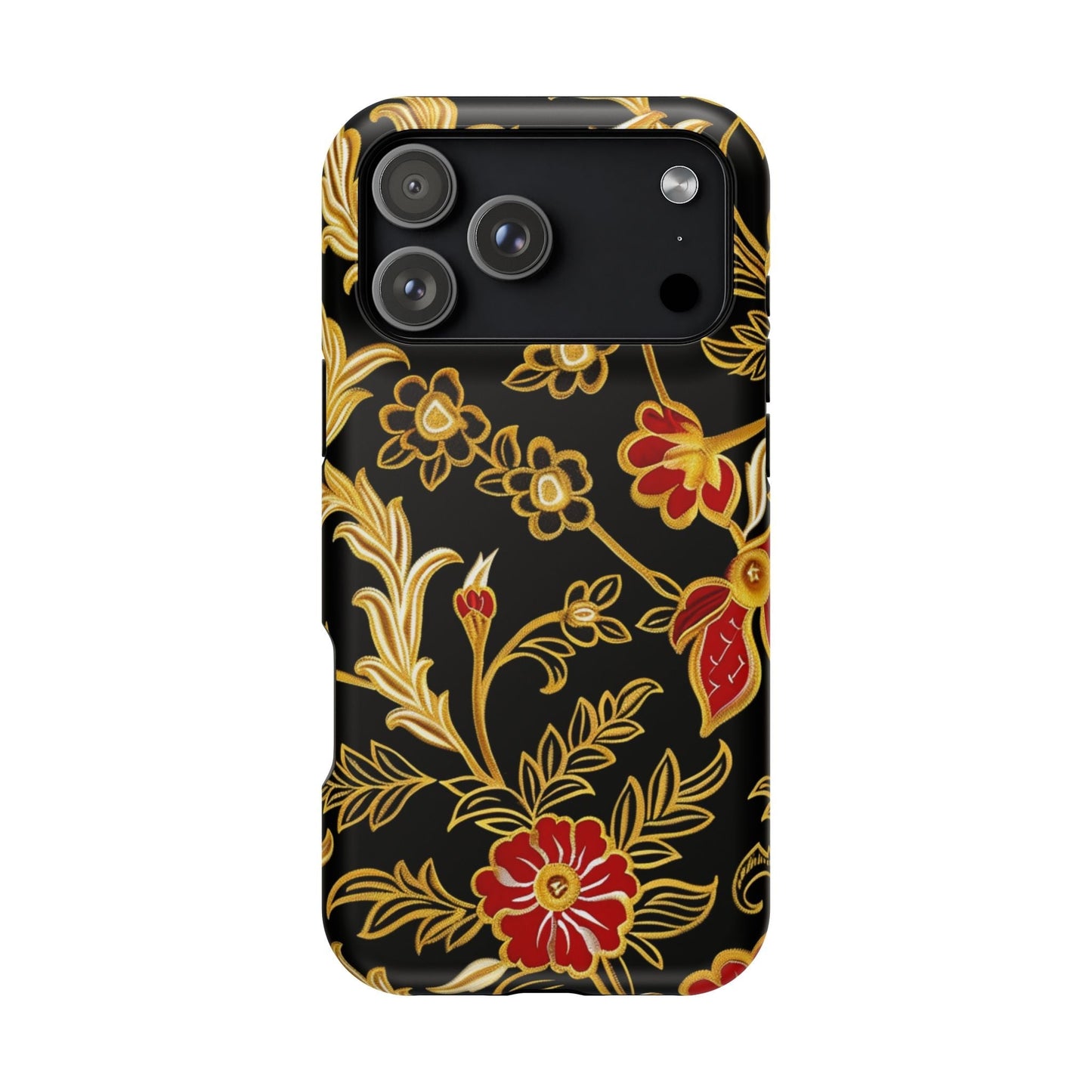 Floral Gold Vintage Phone Case – Magnetic Impact - Resistant - DIGITAL X