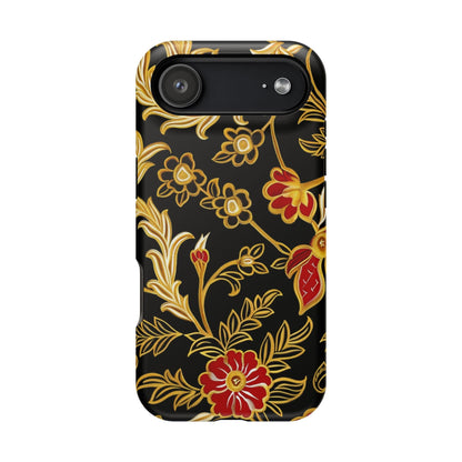 Floral Gold Vintage Phone Case – Magnetic Impact - Resistant - DIGITAL X