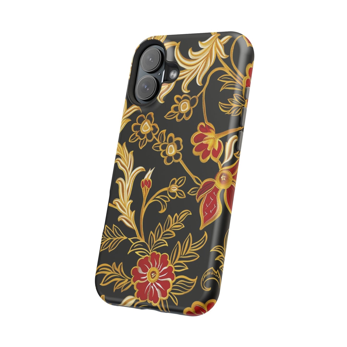 Floral Gold Vintage Phone Case – Magnetic Impact - Resistant - DIGITAL X