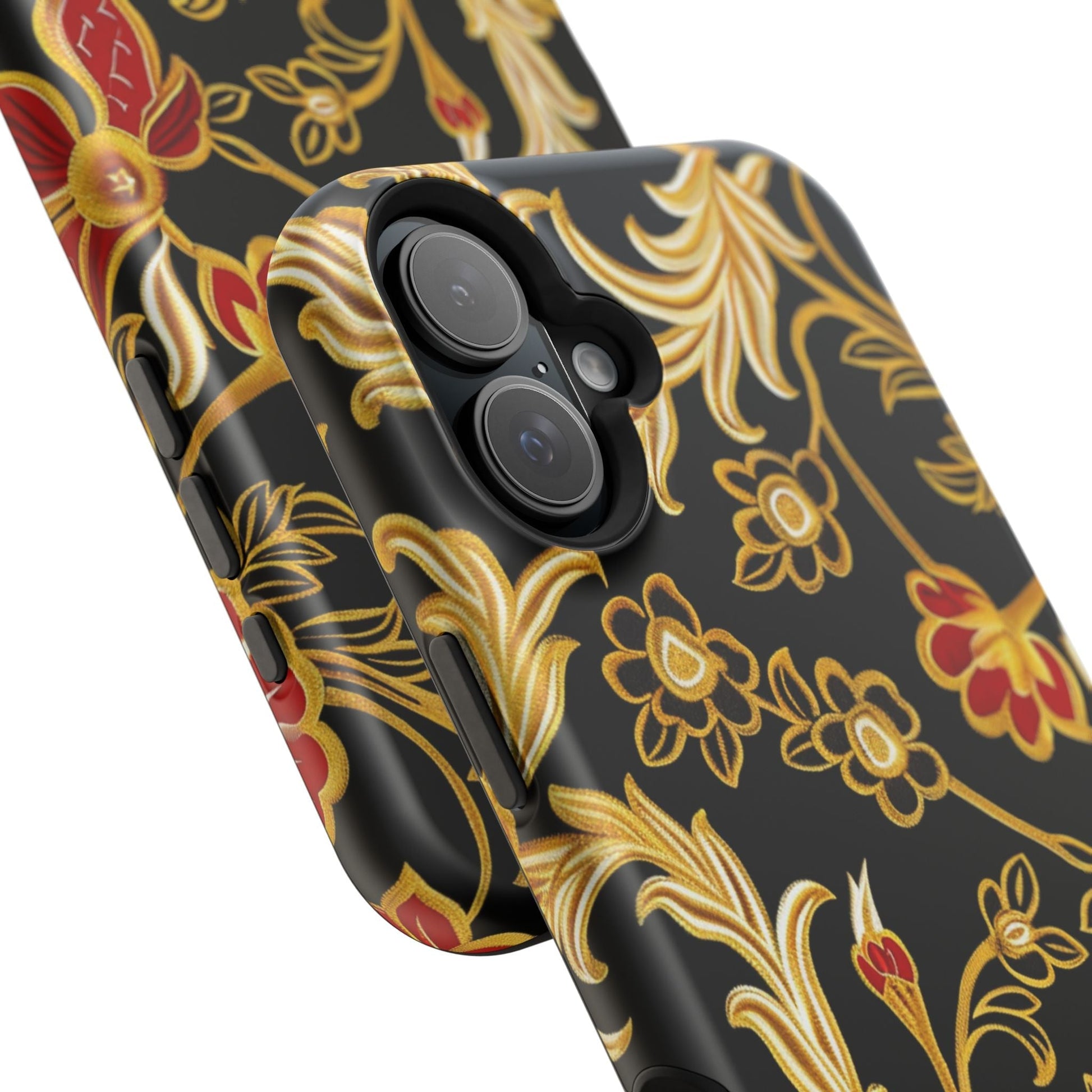 Floral Gold Vintage Phone Case – Magnetic Impact - Resistant - DIGITAL X