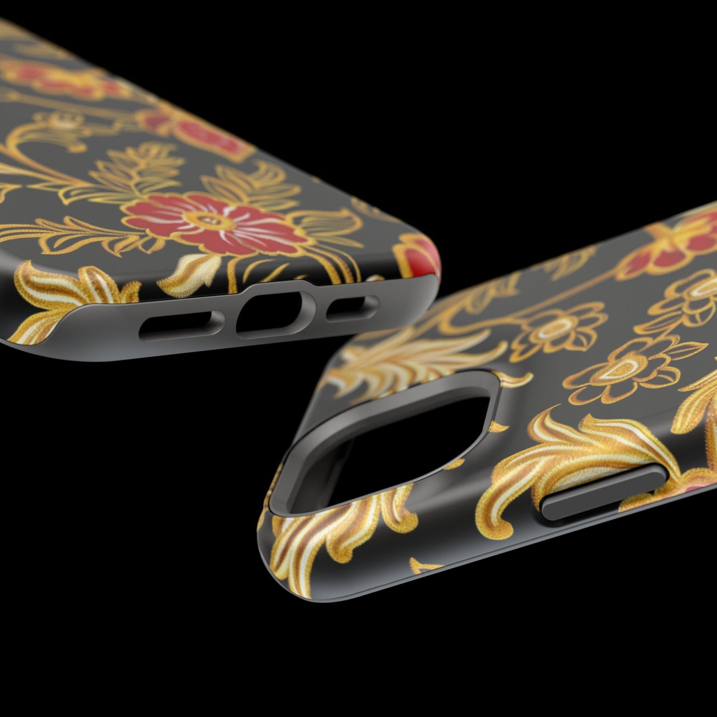 Floral Gold Vintage Phone Case – Magnetic Impact - Resistant - DIGITAL X