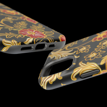 Floral Gold Vintage Phone Case – Magnetic Impact - Resistant - DIGITAL X