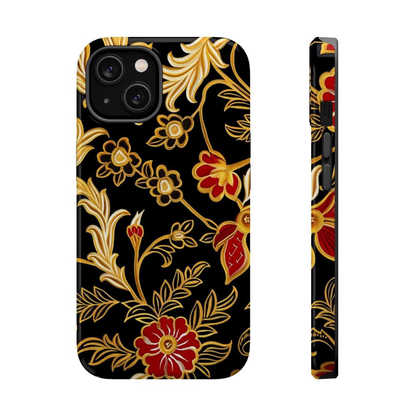 Floral Gold Vintage Phone Case – Magnetic Impact - Resistant - DIGITAL X