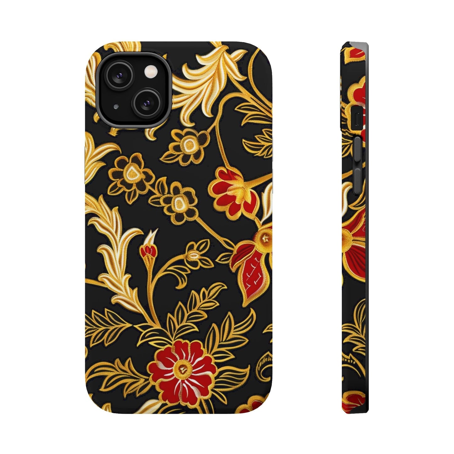 Floral Gold Vintage Phone Case – Magnetic Impact - Resistant - DIGITAL X