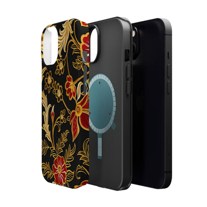Floral Gold Vintage Phone Case – Magnetic Impact - Resistant - DIGITAL X