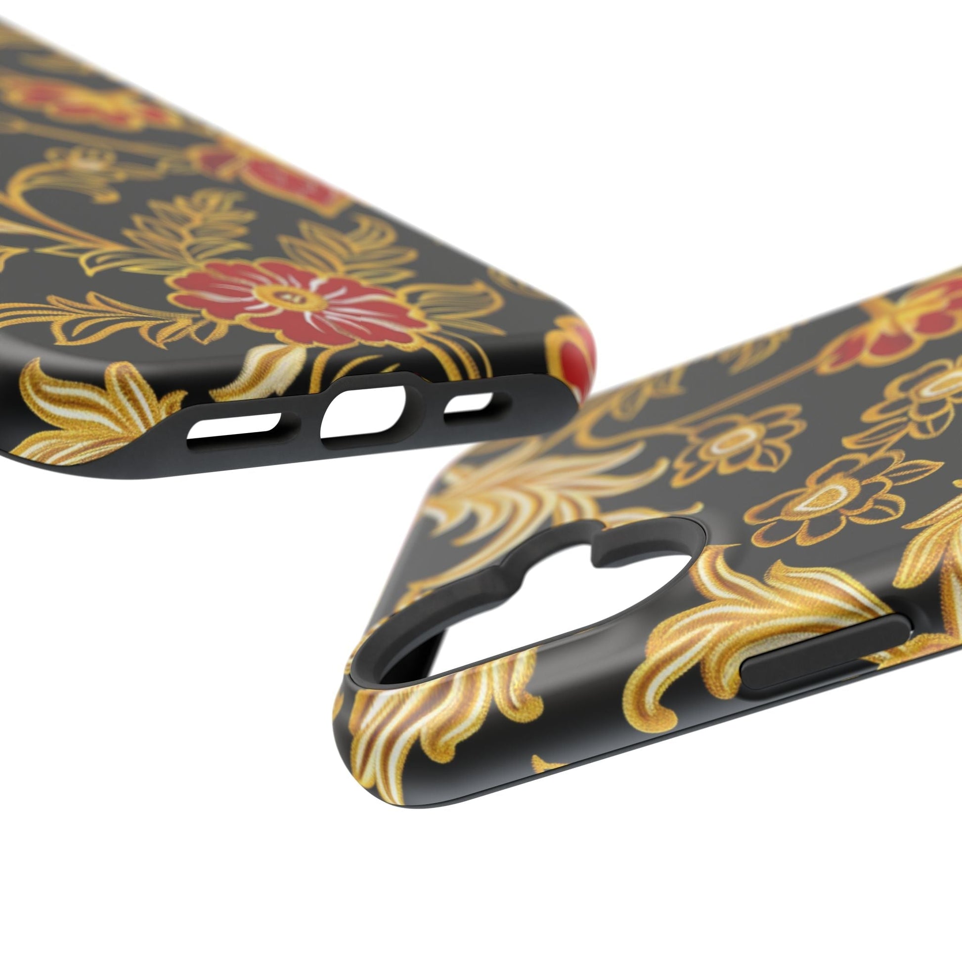 Floral Gold Vintage Phone Case – Magnetic Impact - Resistant - DIGITAL X